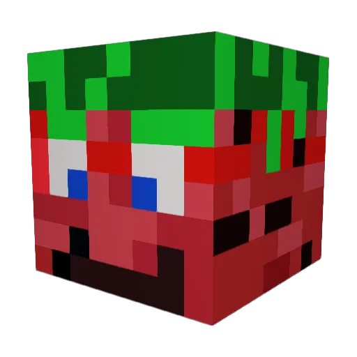 ezor114 Minecraft avatar head, 3D render