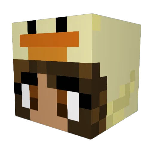 ezrah15 Minecraft avatar head, 3D render