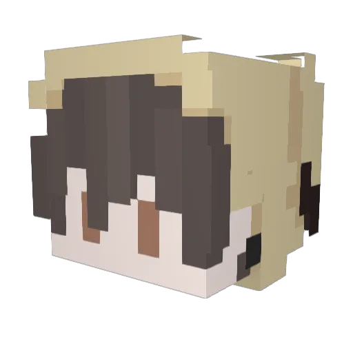 ezredpix Minecraft avatar head, 3D render