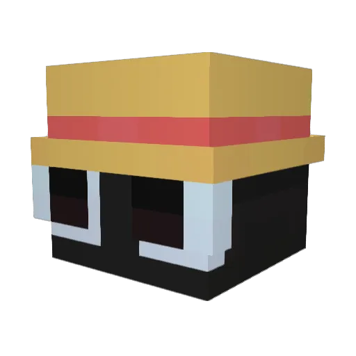 ezretro Minecraft avatar head, 3D render