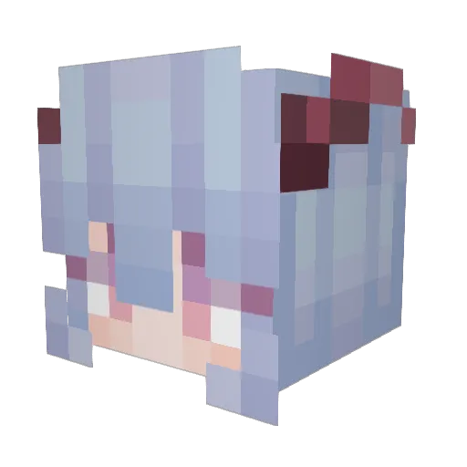 ezstrong Minecraft avatar head, 3D render