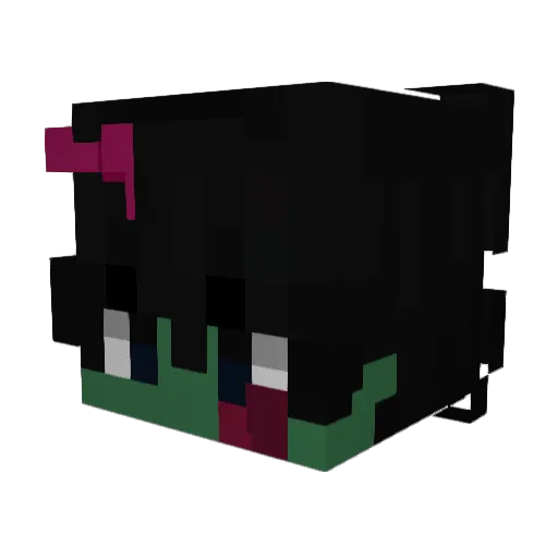 eztebqn Minecraft avatar head, 3D render