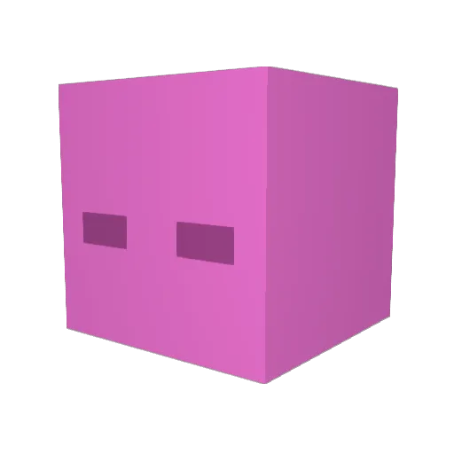 ezuik Minecraft avatar head, 3D render