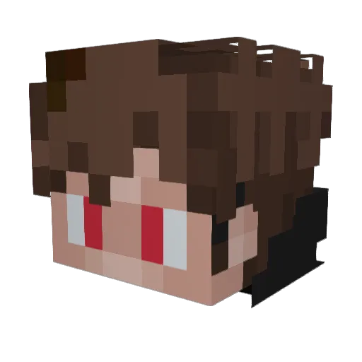 ezurez Minecraft avatar head, 3D render