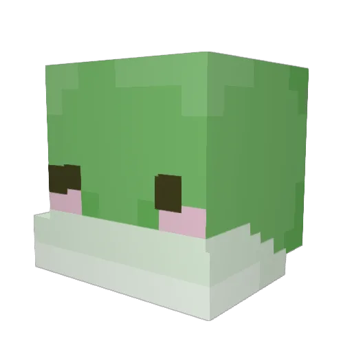 ezwert Minecraft avatar head, 3D render