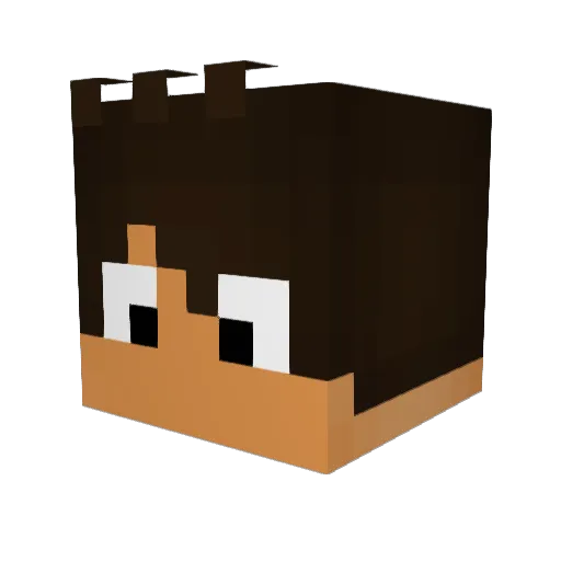 ezzbros Minecraft avatar head, 3D render