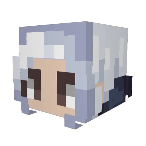 ezzic_ Minecraft avatar head, 3D render