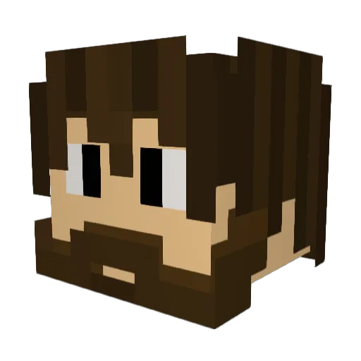 ezzoris Minecraft avatar head, 3D render