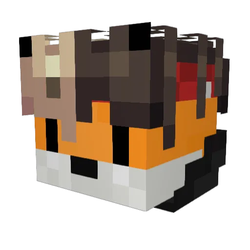 f0ks1ak Minecraft avatar head, 3D render
