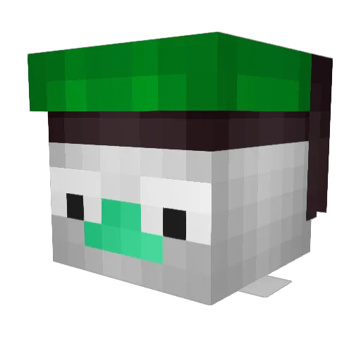 f0nez Minecraft avatar head, 3D render
