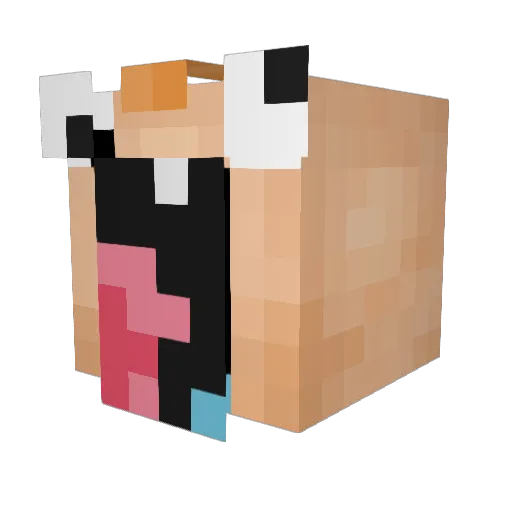 f0reskinphob14 Minecraft avatar head, 3D render