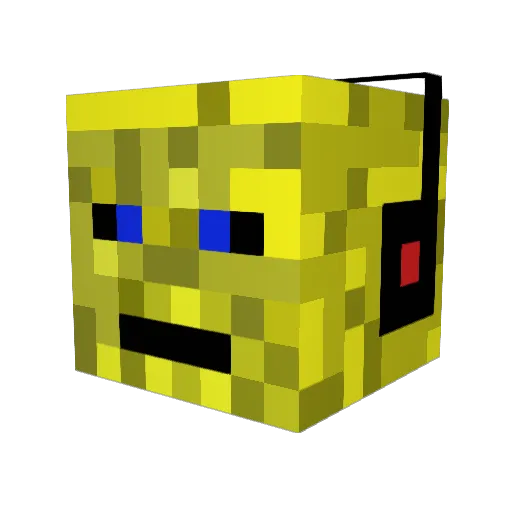 f0rzy_ Minecraft avatar head, 3D render