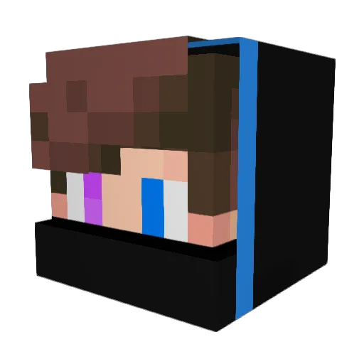 f15hyb0y Minecraft avatar head, 3D render