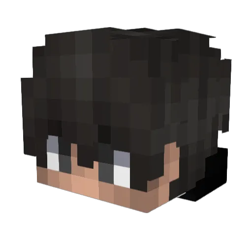 f1amz Minecraft avatar head, 3D render