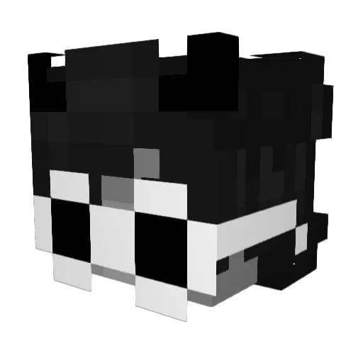 f1ee Minecraft avatar head, 3D render