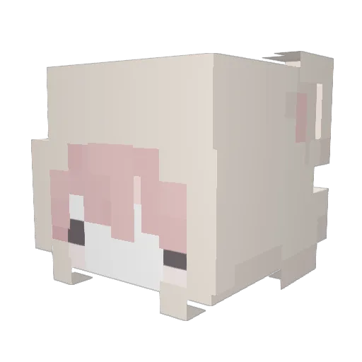 f1enf1en Minecraft avatar head, 3D render