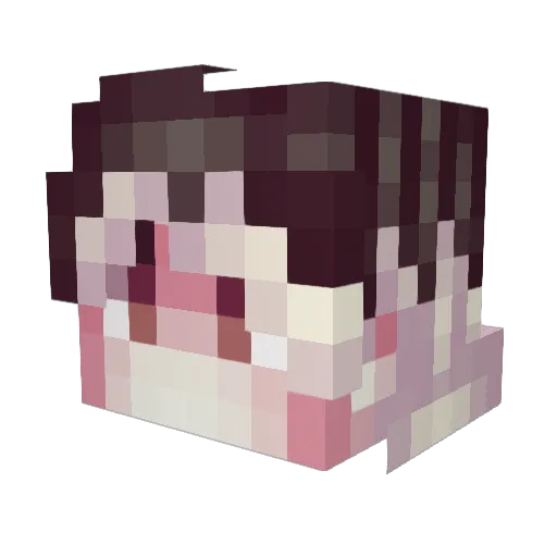 f1eshka Minecraft avatar head, 3D render