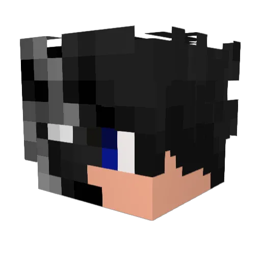f1everyday_ Minecraft avatar head, 3D render