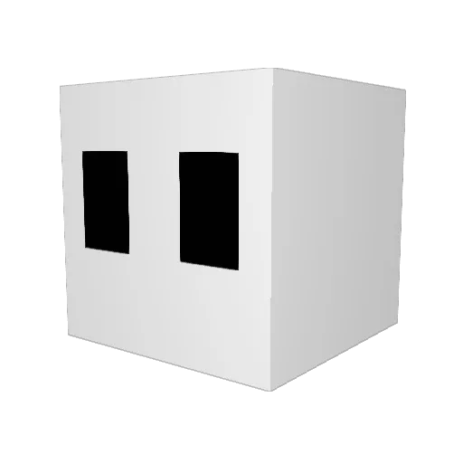 f1ixk Minecraft avatar head, 3D render