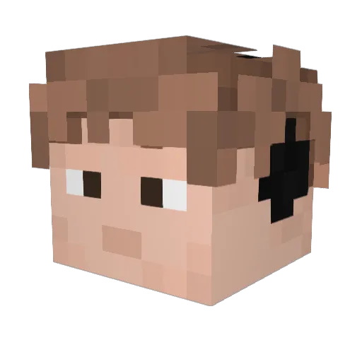 f1seba Minecraft avatar head, 3D render