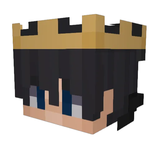 f1shed Minecraft avatar head, 3D render