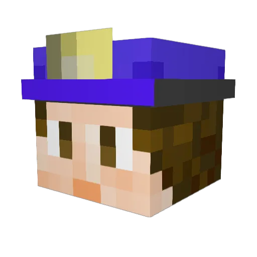 f1tz26 Minecraft avatar head, 3D render
