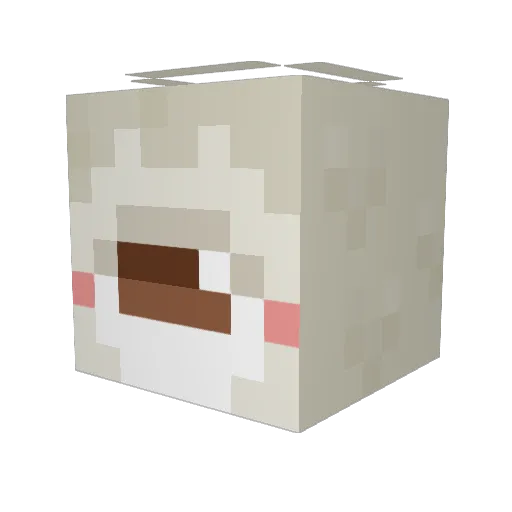 f1uffyfrog Minecraft avatar head, 3D render