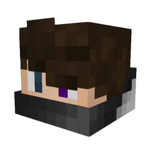 f2Frost Minecraft avatar head, 3D render