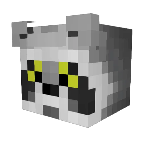 f33lyx Minecraft avatar head, 3D render