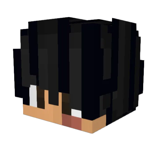 f3lez Minecraft avatar head, 3D render