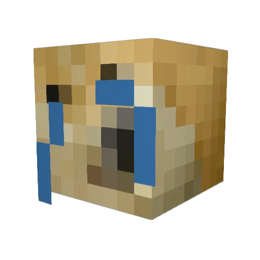 f4gg0t1sh Minecraft avatar head, 3D render