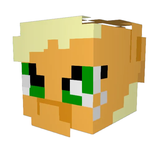 f4j Minecraft avatar head, 3D render