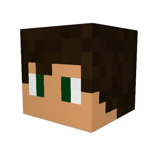 f4tch Minecraft avatar head, 3D render