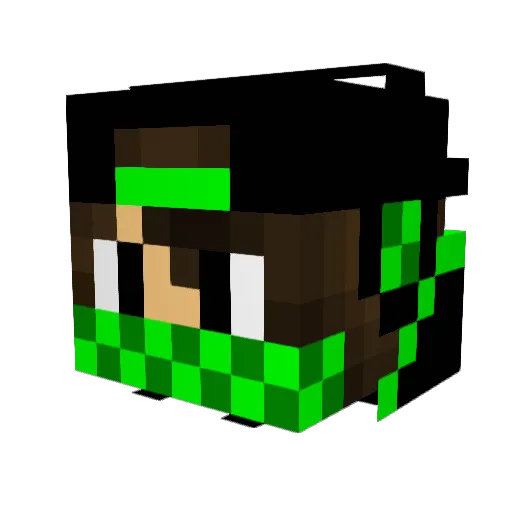 f57 Minecraft avatar head, 3D render