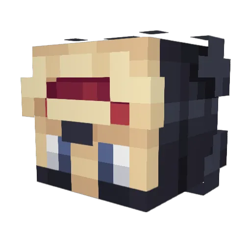 f7b_Evil_4c9 Minecraft avatar head, 3D render