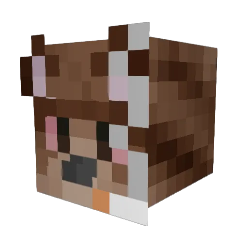 fAgniGGa Minecraft avatar head, 3D render