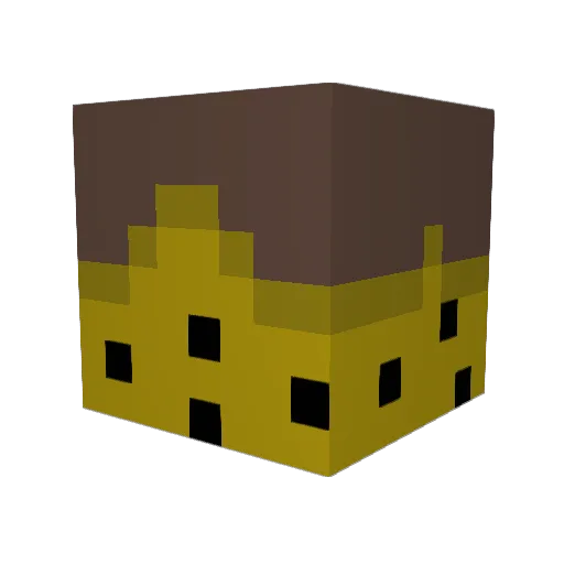 fAkEd0m Minecraft avatar head, 3D render
