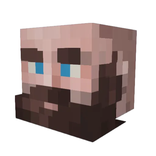 fArtobe Minecraft avatar head, 3D render