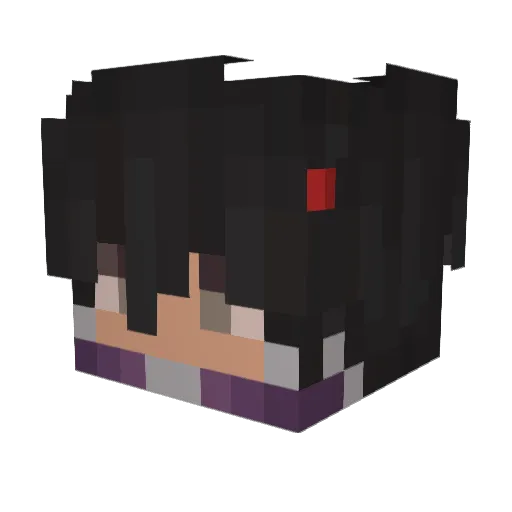 fCLz Minecraft avatar head, 3D render