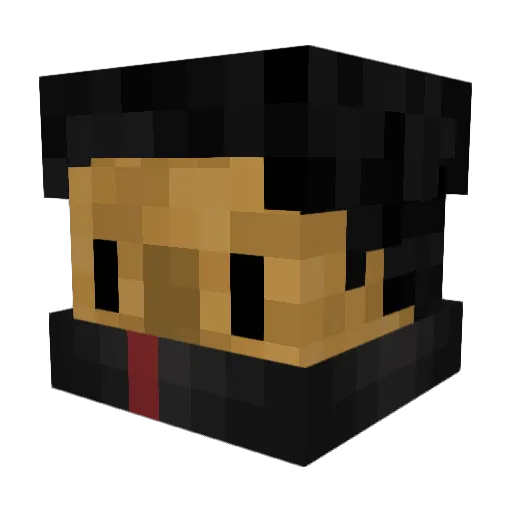 fDaMonkey Minecraft avatar head, 3D render