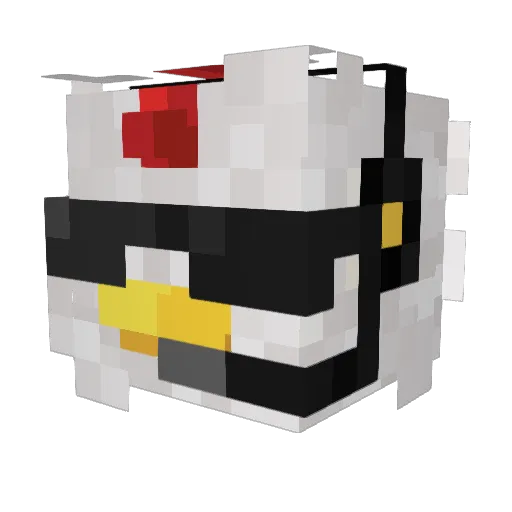 fIeea Minecraft avatar head, 3D render