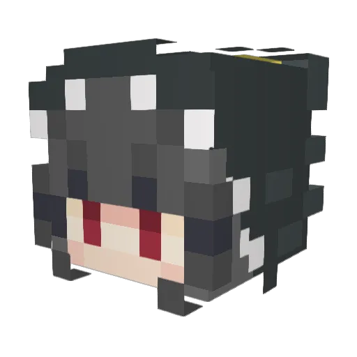 fIohtyr Minecraft avatar head, 3D render