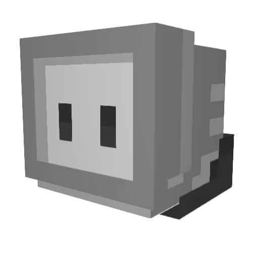 fIow3r_ Minecraft avatar head, 3D render