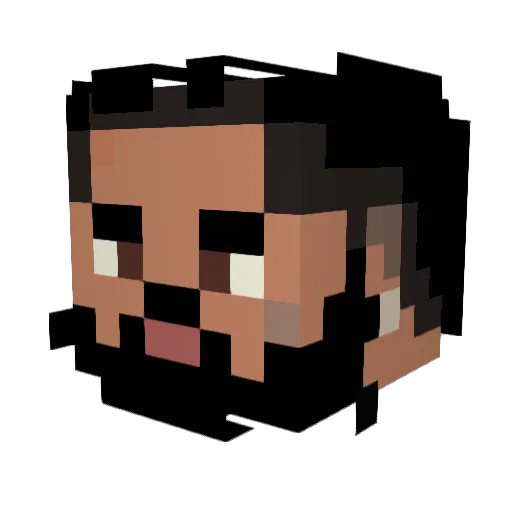 fLICKYJr Minecraft avatar head, 3D render