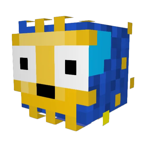 fLvL Minecraft avatar head, 3D render