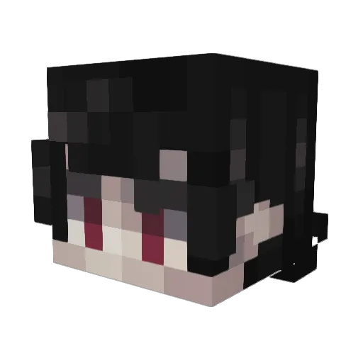 f___goku Minecraft avatar head, 3D render