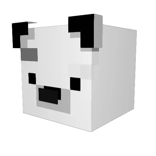 f_dub Minecraft avatar head, 3D render