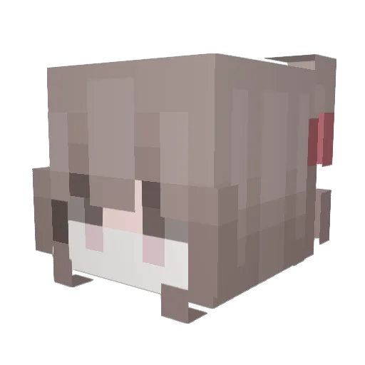f_fabi Minecraft avatar head, 3D render