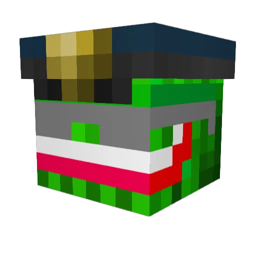 f_ostergaard Minecraft avatar head, 3D render