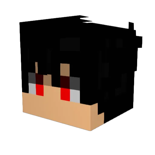 fa_br Minecraft avatar head, 3D render